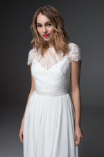 Minimalist Simple Wedding Dress | Custom Bridal SADONI