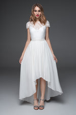 Minimalist Simple Wedding Dress | Custom Bridal SADONI