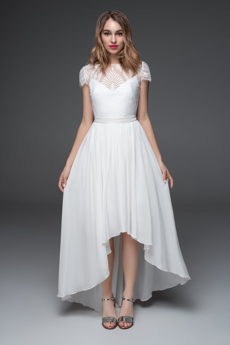 Minimalist Simple Wedding Dress | Custom Bridal SADONI