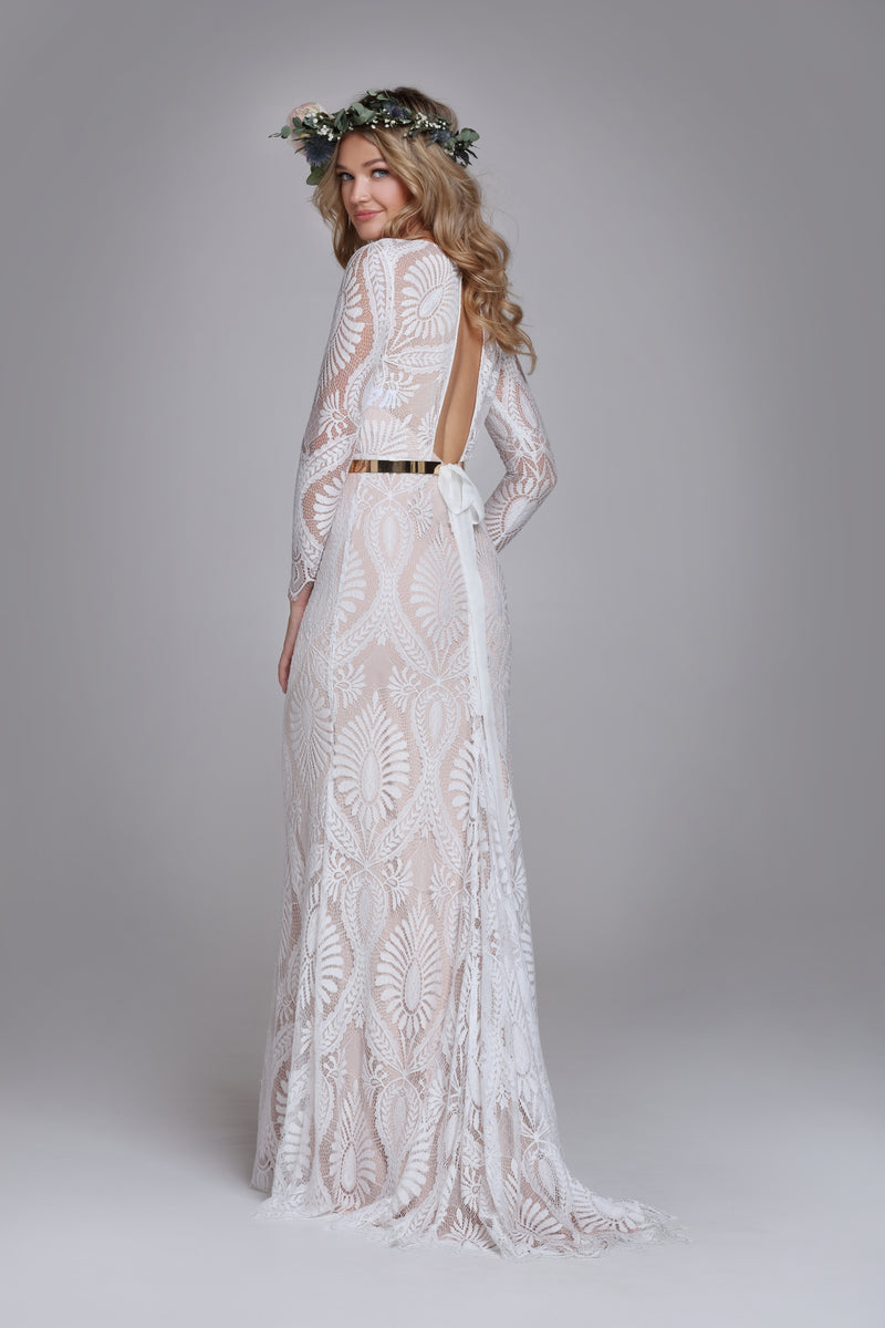 Chic Bohemian Wedding Dresses with Sleeves - SADONI