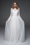Bohemian Wedding Dresses with Sleeves | SADONI