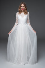 Bohemian Wedding Dresses with Sleeves | SADONI