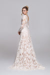 FOUNTAIN wedding dress | Geometrical bohemian lace with long sleeves