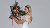 Sparkly wedding dress PERSIA. Boat neckline, V-back. Slip mermaid siluett with train