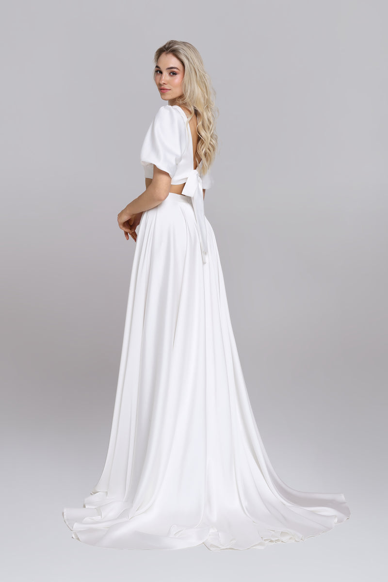 RAY satin top