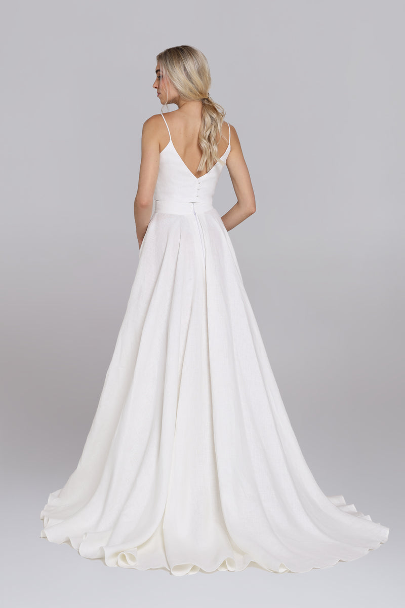REEM linen | bridal skirt