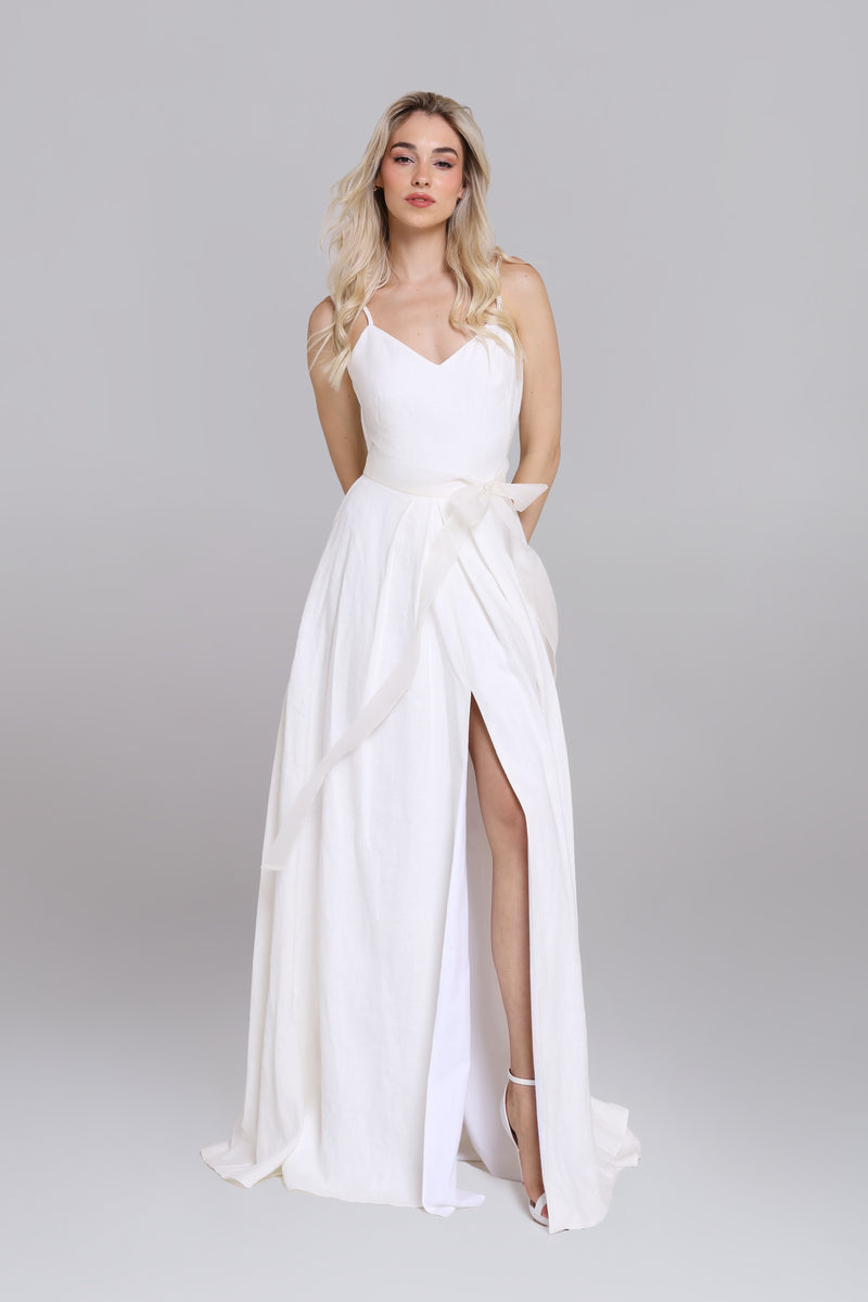 RONJA linen | sustainable wedding dress – SADONI BRIDAL SHOP