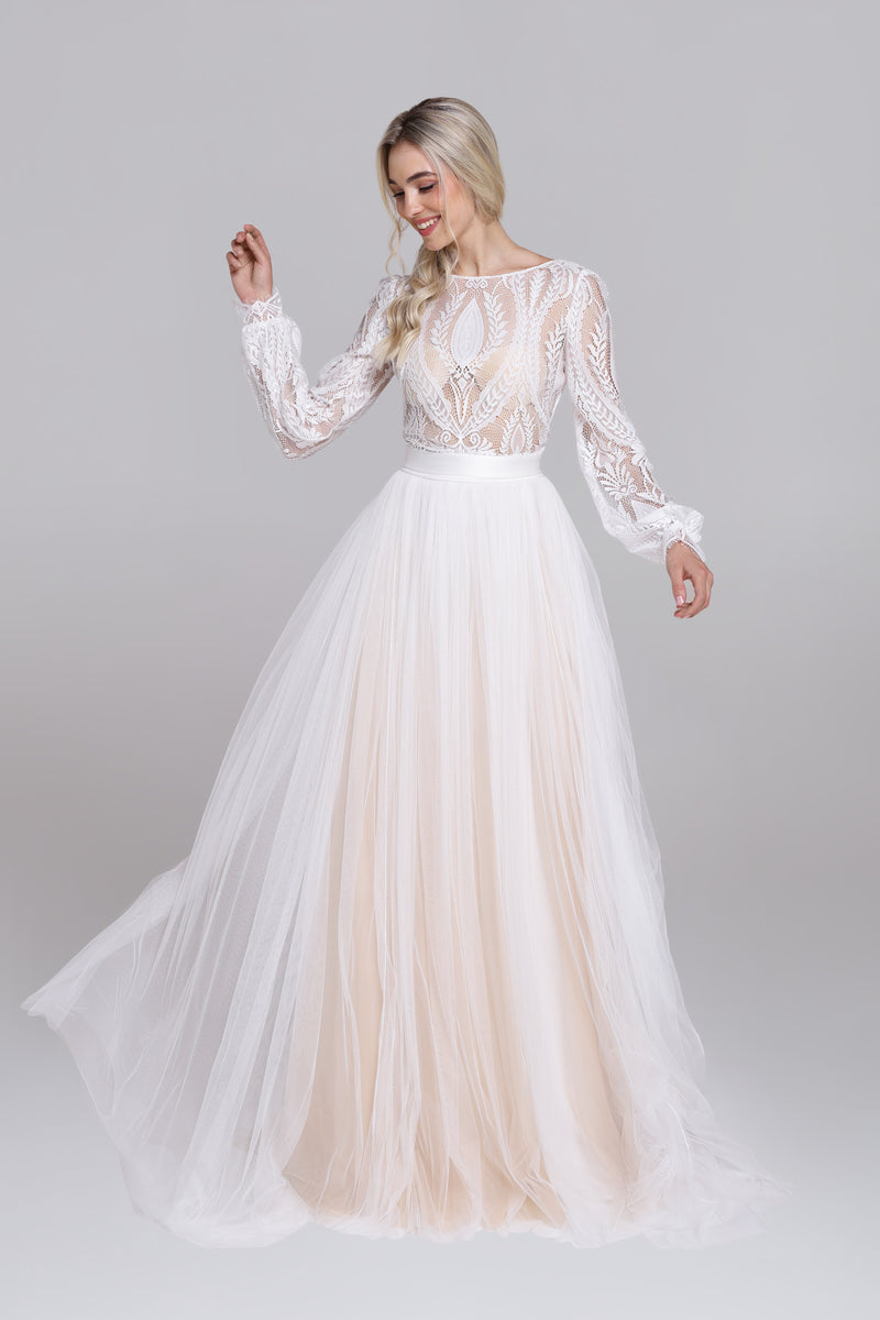 RUE bridal lace top long sleeves SADONI BRIDAL SHOP | WEDDING DRESSES OSLO RUE bridal lace top long sleeves SADONI BRIDAL SHOP | WEDDING DRESSES OSLO