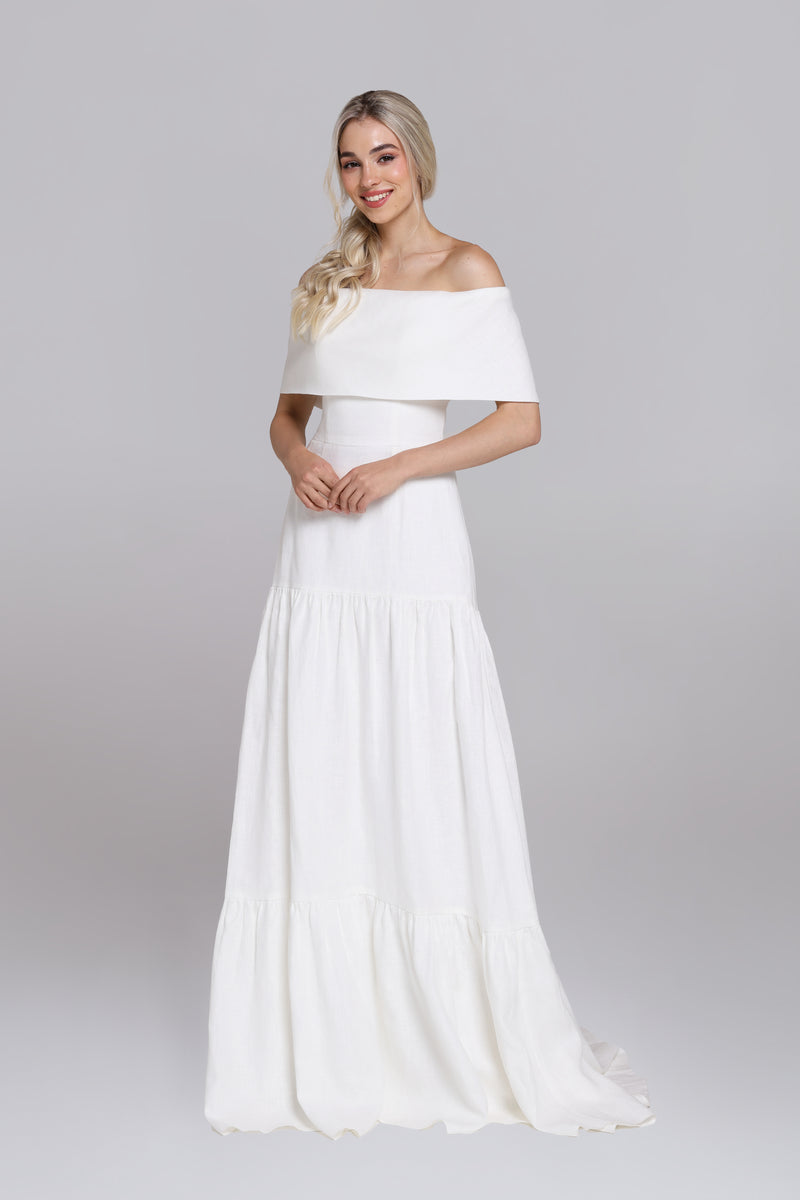 RACHEL linen sustainable wedding dress SADONI BRIDAL SHOP | WEDDING DRESSES OSLO RACHEL linen sustainable wedding dress SADONI BRIDAL SHOP | WEDDING DRESSES OSLO