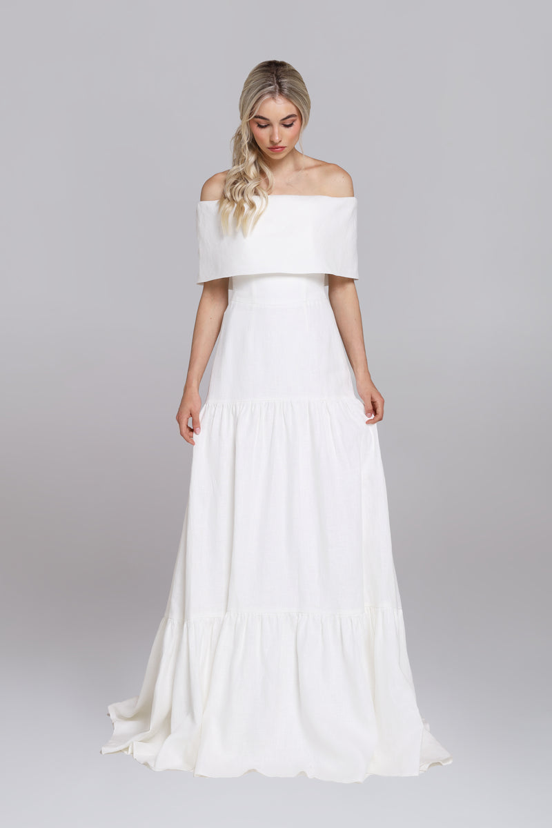 RACHEL linen | wedding dress