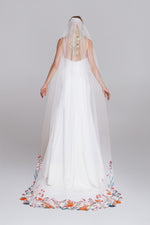 FOXTAIL veil | colourful embroideries