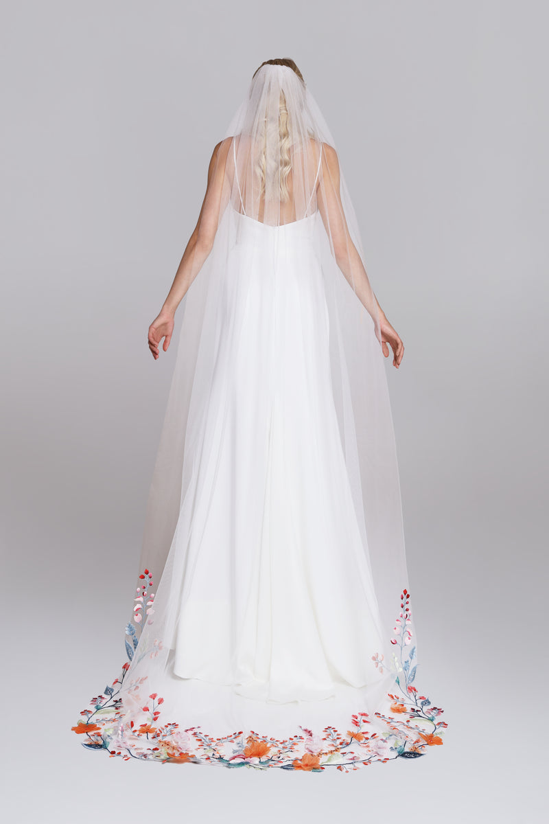 FOXTAIL veil | colourful embroideries