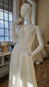 CLEAN wedding dress | V neckline