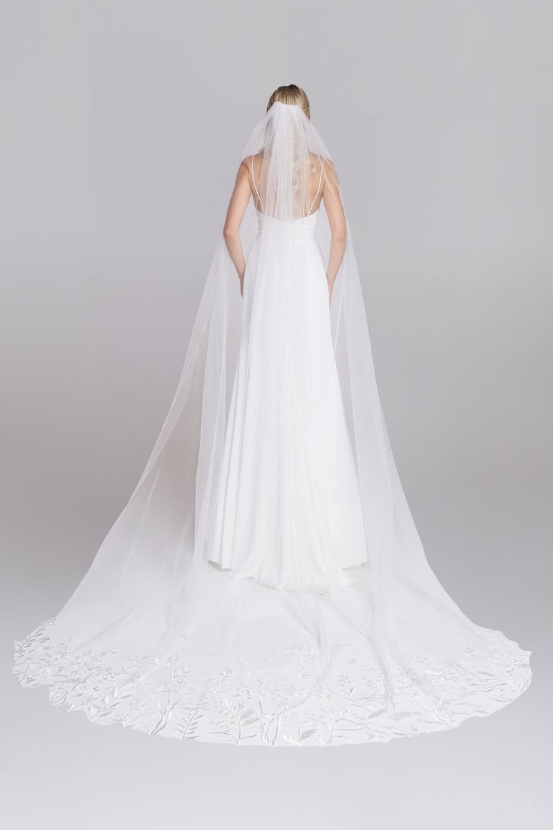 FENNEL veil | flower embroideries